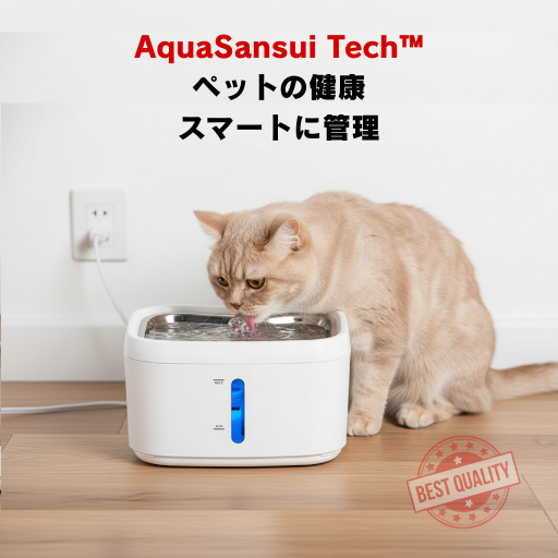 AquaSansui Tech™ペットの健康スマートに管理