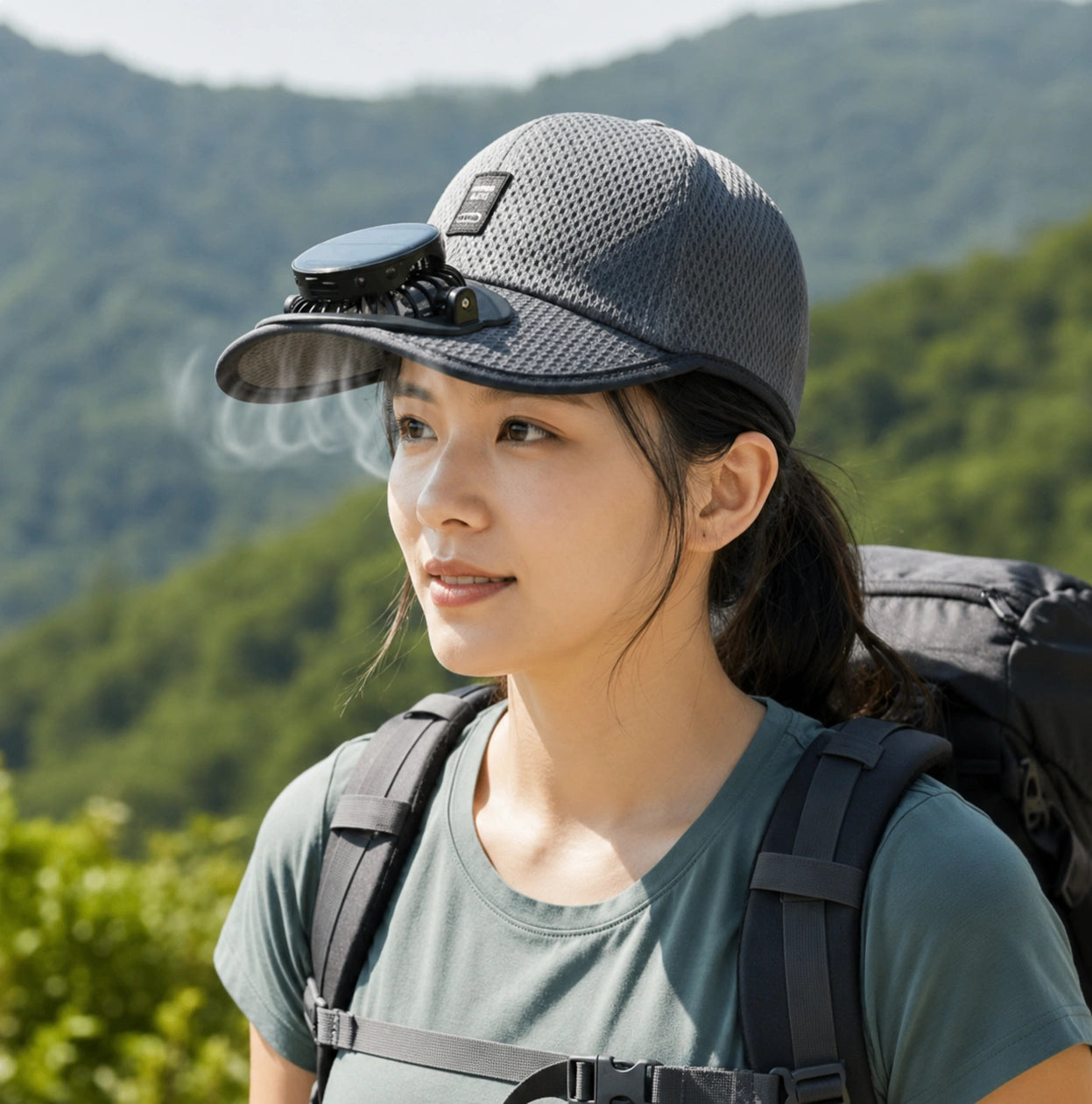 BreezeCap™ USB充電式涼風帽子