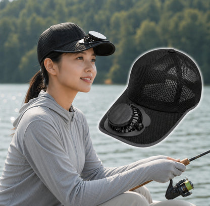 BreezeCap™ USB充電式涼風帽子